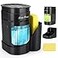 Bestseek Kitchen Dish Soap Dispenser with Sponge Holder 3in1 Countertop Dishwashing Soap Pump Dispenser Set for Kitchen Sink Useful Kitchen Gadgets Black