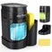 Bestseek Kitchen Dish Soap Dispenser with Sponge Holder 3in1 Countertop Dishwashing Soap Pump Dispenser Set for Kitchen Sink Useful Kitchen Gadgets Black