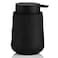 YAUKPH Matte Black Liquid Hand Soap Dispenser Plastic 11 oz Modern Minimalist Style for Bathroom Kitchen Countertop Refillable