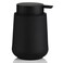 YAUKPH Matte Black Liquid Hand Soap Dispenser Plastic 11 oz Modern Minimalist Style for Bathroom Kitchen Countertop Refillable