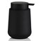 YAUKPH Matte Black Liquid Hand Soap Dispenser Plastic 11 oz Modern Minimalist Style for Bathroom Kitchen Countertop Refillable