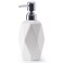 FUN ELEMENTS Soap Dispenser 135oz Ceramic Soap Dispenser Bathroom for Kitchen Bathroom White