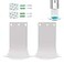 Jefaniim Drip Tray for Automatic Soap Dispenser Wall Mount and Hand Sanitizer Dispenser 2pcs White
