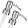 Altglas ALTGLAS Twin Pack 2X Stainless Steel Soap Pump Zagreb as Replacement for Liquid Hand Soap Dispensers Silver Chrome Fits eg Jack Bottle