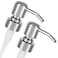 Altglas ALTGLAS Twin Pack 2X Stainless Steel Soap Pump Zagreb as Replacement for Liquid Hand Soap Dispensers Silver Chrome Fits eg Jack Bottle