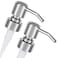 Altglas ALTGLAS Twin Pack 2X Stainless Steel Soap Pump Zagreb as Replacement for Liquid Hand Soap Dispensers Silver Chrome Fits eg Jack Bottle