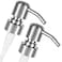 Altglas ALTGLAS Twin Pack 2X Stainless Steel Soap Pump Zagreb as Replacement for Liquid Hand Soap Dispensers Silver Brushed Fits eg Jack Bottle