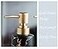 ohihuw Gold Soap Dispenser for Bathroom or Kitchen Skinny Ceramic Lotion Bottle with Marble Pattern RustFree PumpBlack