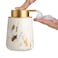 Enra Ceramic Gold Foaming Soap Dispenser12 oz Marble Foam soap Dispenser Bathroom Refillable Hand Soap Dispenser for Bathroom Kitchen with EasytoPress Pump Glod Foam Type