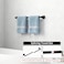MKO Towel Bar for Bathroom 24 Hand Towel Holder Rod with Metal Black Towel Racks for Bathroom Hanger Wall Mounted for Home Essentials 2 Pack