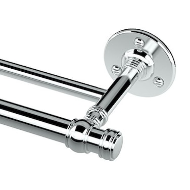 Gatco 4414 Cafe Double Towel Bar ChromeWall Mounted 26 Inch Double Towel Holder Rack for Bathroom