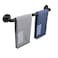 NearMoon Industrial Pipe Towel Bar Heavy Duty Bathroom Hardware Towel Holder Accessory Wall Mounted DIY Rustic Iron Bathroom Towel Rack Holder 18 Inch Black