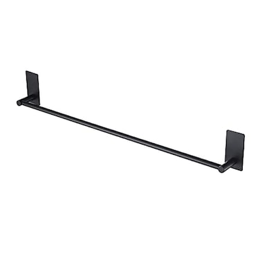KES Bathroom Towel Bar Usable Length 24Inch Adhesive Hand Towel Holder No Drill Wall Mounted SUS 304 Stainless Steel Matte Black A7000S60BBK
