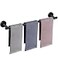 NearMoon Bath Towel Bar Thicken Stainless Steel Shower Towel Rack Holder Wall Mounted for Bathroom 33lnch Overall Length30lnch Usable Hanging Space 1 Pack Matte Black
