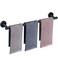 NearMoon Bath Towel Bar Thicken Stainless Steel Shower Towel Rack Holder Wall Mounted for Bathroom 33lnch Overall Length30lnch Usable Hanging Space 1 Pack Matte Black