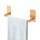 Songtec Gold Towel Bar 9Inch Adhesive Bath Towel Rack No Drill Strong Adhesion Tape Mount Towel Holder Stainless Steel Brushed Gold