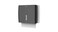 PLUSSEN Paper Towel Dispenser Wall Mount Commercial with Key Lock Compact Multifold Paper Towels Dispenser Wall Mount Folded Hand Towel Dispenser Holder for Bathroom Office Kitchen Black