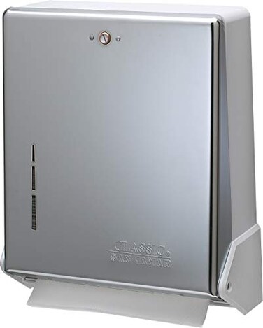 SAN JAMAR San Jamar T1905XC True Fold Metal Front Cabinet Towel Dispenser Chrome 1158w x 5d x 1412h