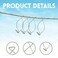 Bonsicoky 60 Pcs Drop Ceiling Hook Clips with Hook Grid Hanging Ceiling Hook Clips for Office Classroom Home Party and Wedding Decoration