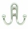 Amerock Double Prong Robe Hook Wall Mount Silver 1 Pack Robe Hook Towel Hook Entryway Hook Bathroom Hook