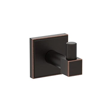 Amerock BH36070ORB Oil Rubbed Bronze Single Robe Hook 138 inch 35 mm Length Towel Holder Appoint Towel Hook for Bathroom Bathroom Hardware Bath Accessories