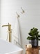 Amerock H37002CZ Kinsale Double Prong Decorative Wall Hook Champagne Bronze Hook for Coats Hats Backpacks Bags Hooks for Bathroom Bedroom Closet Entryway Laundry Room Office