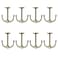 DEEKOUDT Anchor Two Prong Ceiling Hook for Closet Top Bathroom Kitchen Cabinet Garage Pack of 8 Bronze