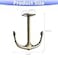 DEEKOUDT Anchor Two Prong Ceiling Hook for Closet Top Bathroom Kitchen Cabinet Garage Pack of 8 Bronze