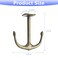DEEKOUDT Anchor Two Prong Ceiling Hook for Closet Top Bathroom Kitchen Cabinet Garage Pack of 8 Bronze