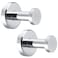 Angle Simple Bathroom Towel Hooks SUS 304 Stainless Steel Coat Wall Hooks Polished Chrome 2 Pack