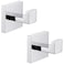 Angle Simple Towel Hooks SUS 304 Stainless Steel Bathroom Towel Hooks Wall Robe Coat Hanger Polished Chrome 2 Pack