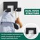 APLusee Double Robe Towel Hook Matte Black SUS 304 Stainless Steel Square LShaped Dual Coat Hook Utility Bath Kitchen Storage Hanger Holder