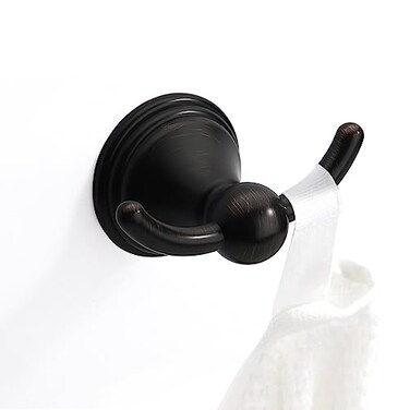 Asidrama Towel Hooks for BathroomOil Rubbed Bronze Coat Hooks for Kitchen Shower Door Wall MountedExquisite Robe Towel HooksDurable Robe Wall Hooks for Hanging Towels 1 Pack