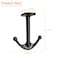 BAMI-LEE House BAMILEE House Zinc Alloy Double Prong Ceiling Hooks 4Pack Under Shelf Coat Hooks Hanging Towel Robe Clothes Cap Bathroom Kitchen Cabinet Garage Use Black