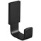 BESy Brass Clothes Hook Single Towel Hook for Bathroom Kitchen Garage Square Style Robe Hooks Coat and Hat Hook Wall Mounted with Screws Matte Black