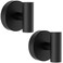 Bntuk Suction Cup Hooks Removable Shower Hooks for Inside Shower Towel Hooks for Bathroom Window Glass Mirror Tile Bath Robe Looafh Hook for Hanging Waterproof Rustproof Black 2 Pack