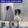Bntuk Suction Cup Hooks Removable Shower Hooks for Inside Shower Towel Hooks for Bathroom Window Glass Mirror Tile Bath Robe Looafh Hook for Hanging Waterproof Rustproof Black 2 Pack