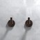 CalcMetal LAKETON Collection 2 Packs Modern Zinc Robe Towel and Coat Hook Wall Hook for Bath and Kitchen Two Screws with Threaded Wall Anchor Easy to Install Venetian Bronze