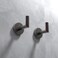 CalcMetal LAKETON Collection 2 Packs Modern Zinc Robe Towel and Coat Hook Wall Hook for Bath and Kitchen Two Screws with Threaded Wall Anchor Easy to Install Venetian Bronze