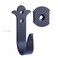 MUMIAO Decorative Iron Hooks Black Wall Mounted Hooks Heavy Duty Rustic Metal Hanger for Hanging Coats Hats Bags Rustic Towel Key Holder Scarves Purses Backpacks Home Decor 3
