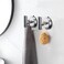 DGYB Large Suction Cup Hooks for Shower Set of 2 Brushed Nickel Towel Hooks for Bathrooms 11 Lbs Wall Hook for Hanging Coat Robes Loofah