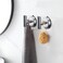 DGYB Large Suction Cup Hooks for Shower Set of 2 Brushed Nickel Towel Hooks for Bathrooms 11 Lbs Wall Hook for Hanging Coat Robes Loofah