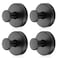 Dntorx Vacuum Suction Cup Hooks 4 Pack Stainless Steel Suction Hook for Shower Bathroom Towel Hooks Shower Hooks Holders Hanging Towels Loofah Robe CoatBlack