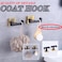 GERZWY Bathroom Hooks Double Towel RobeCoat Clothes Hook Stainless Steel Hanger Wall Hooks Heavy Duty for Bath Wall Mounted 2 Pack Black Gold AG1417BBD