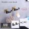 GERZWY Bathroom Hooks Double Towel RobeCoat Clothes Hook Stainless Steel Hanger Wall Hooks Heavy Duty for Bath Wall Mounted 2 Pack Black Gold AG1417BBD
