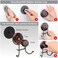 HASKO accessories Powerful Vacuum Suction Cup Hooks Heavy Duty Organizer for Towel Bathrobe and Loofah Shower Hooks for Bathroom Kitchen Adhesive 3M Stick Discs Bronze 2 Pack