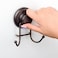 HASKO accessories Powerful Vacuum Suction Cup Hooks Heavy Duty Organizer for Towel Bathrobe and Loofah Shower Hooks for Bathroom Kitchen Adhesive 3M Stick Discs Bronze 2 Pack