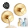 Hcirtnawi Suction Cup Hooks for Shower Bathroom Waterproof Stainless Steel Towel Hooks 15 Lb Capacity Gold2