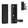 VINHOLD HeavyDuty Square Folding Wall Hooks Sturdy Zinc Alloy Foldable Coat Hooks for Hanging Towel Coat Hat Backpack Key Black Towel Hooks Wall Mount Hanger for Bathroom Kitchen Hotel Office 2 Pack