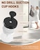 Hoiuter 3Pcs Suction Cup Wreath Hangers 2026 Upgraded Suction Cup Hooks Wreath Hangers for Front Door Glass Doors Windows No Drill Suction Cup Hooks for Shower Kitchen Mirror Loofah Towel 3 Gold